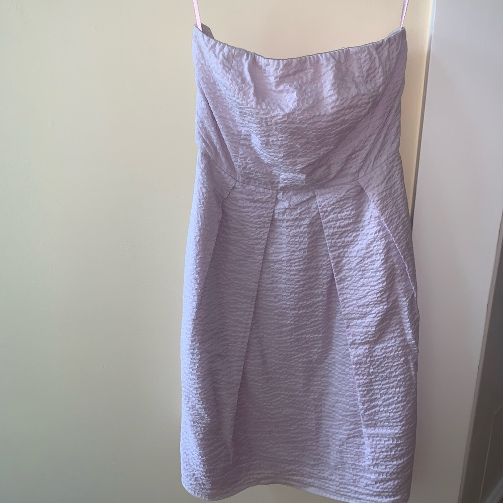 J. Crew women’s strapless mini dress (lavender)